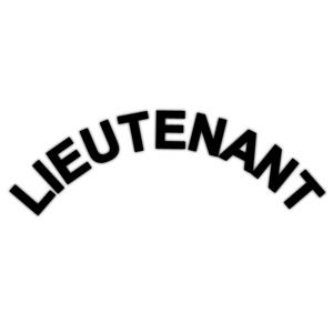 Lieutenant Helmet Rocker Crescent - Decal