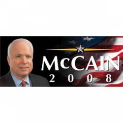 John McCain Portrait - Bumper Sticker