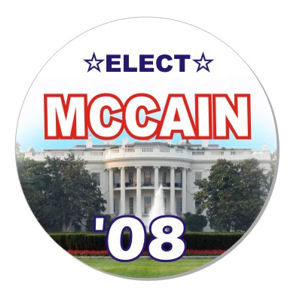 John McCain For President  - Button