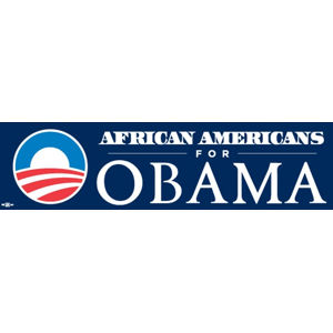 African Americans for Obama Sticker