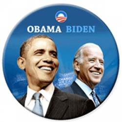 Obama Biden - Photo Button