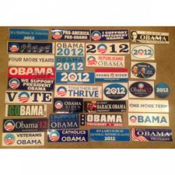 Barack Obama 2012 Sticker Collection