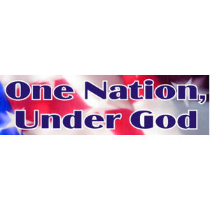One Nation Under God - Bumper Sticker