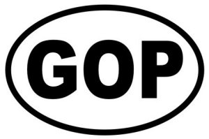 GOP Oval Sticker