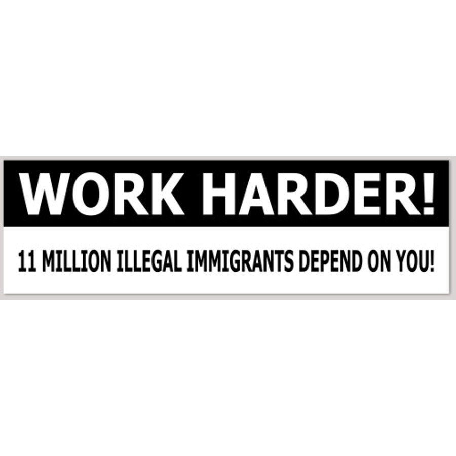 Work Harder - Bumper Sticker