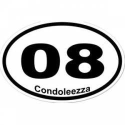 Condoleezza 08 - Oval Sticker