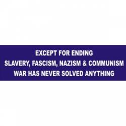 Ending Slavery - Bumper Sticker