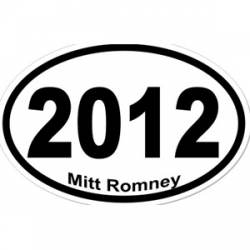 Mitt Romney 2012 - Oval Sticker
