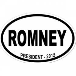 Mitt Romney For President - Oval Sticker