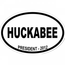 Mike Huckabee For President - Oval Sticker