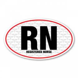 Registered Nurse RN - Oval Sticker