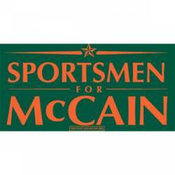 Sportsmen For McCain - Bumper Sticker