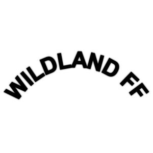Wildland FF Helmet Rocker Crescent - Decal