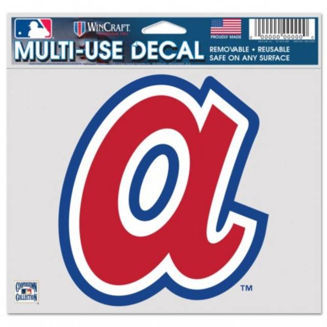 Atlanta Braves Retro Cooperstown Logo - 5x6 Ultra Decal at Sticker Shoppe