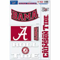 University of Alabama Crimson Tide - Set of 5 Ultra Decals