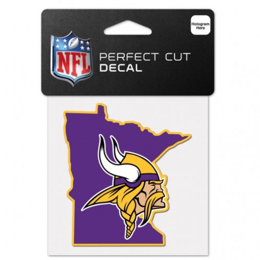 Minnesota Vikings Home State Minnesota - 4x4 Die Cut Decal