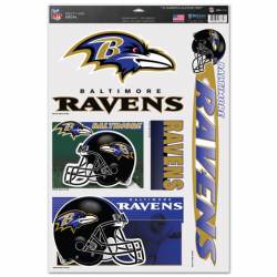 Baltimore Ravens calcomanías de Tamaño Completo Casco De Fútbol Con Rayas & Parachoques 