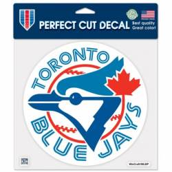 Toronto Blue Jays Retro Cooperstown Logo - 8x8 Full Color Die Cut Decal