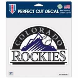 Colorado Rockies Retro Cooperstown Logo - 8x8 Full Color Die Cut Decal