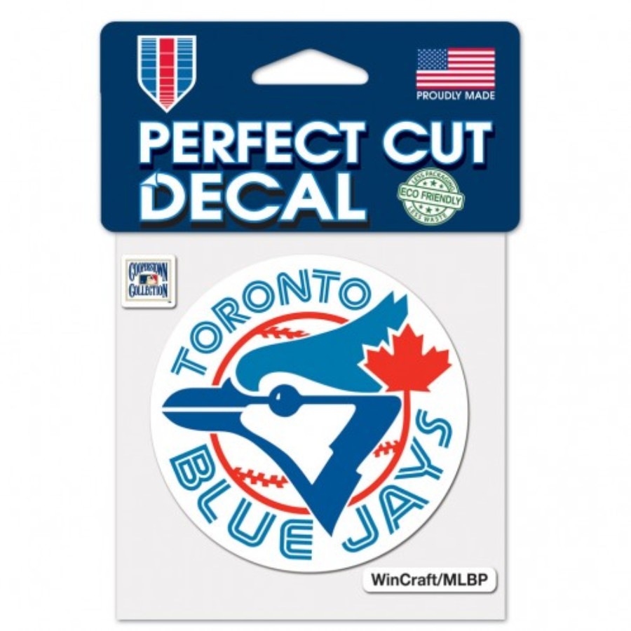 Toronto Blue Jays Retro Cooperstown Logo 4x4 Die Cut Decal at Sticker