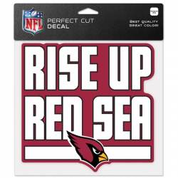 Arizona Cardinals Rise Up Red Sea - 8x8 Full Color Die Cut Decal