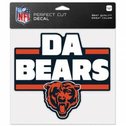 Chicago Bears DA BEARS - 8x8 Full Color Die Cut Decal