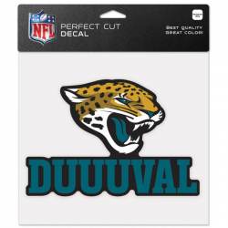 Jacksonville Jaguars DUUUVAL - 8x8 Full Color Die Cut Decal
