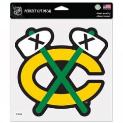 Chicago Blackhawks Alternate - 8x8 Full Color Die Cut Decal