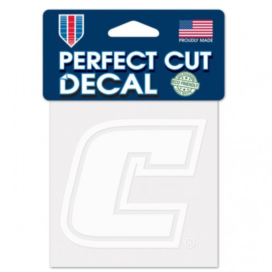 University Of Tennessee At Chattanooga Mocs - 4x4 White Die Cut Decal
