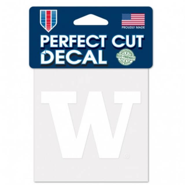 University Of Washington Huskies - 4x4 White Die Cut Decal