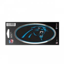 Carolina Panthers - 3x7 Oval Chrome Decal