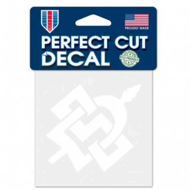 San Diego State University Aztecs - 4x4 White Die Cut Decal