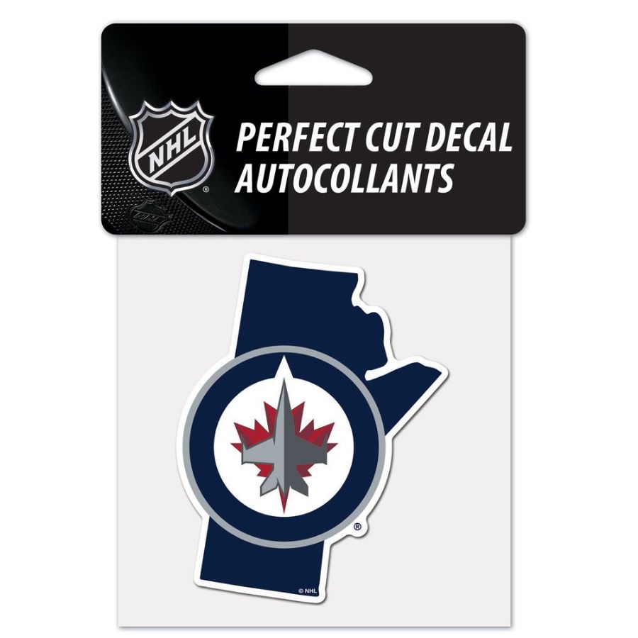 Winnipeg Jets Home Province Manitoba 4x4 Die Cut Decal at Sticker Shoppe