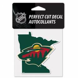 Minnesota Wild Home State Minnesota - 4x4 Die Cut Decal