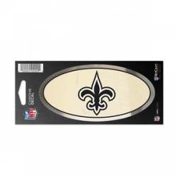 New Orleans Saints - 3x7 Oval Chrome Decal