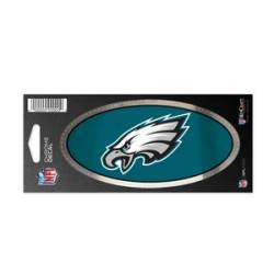 Philadelphia Eagles - 3x7 Oval Chrome Decal
