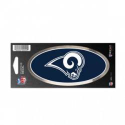 Los Angeles Rams - 3x7 Oval Chrome Decal