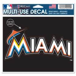 Miami Marlins Script Logo - 4.5x5.75 Die Cut Multi Use Ultra Decal