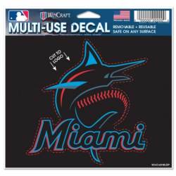 Miami Marlins 2019-Present Logo - 4.5x5.75 Die Cut Multi Use Ultra Decal