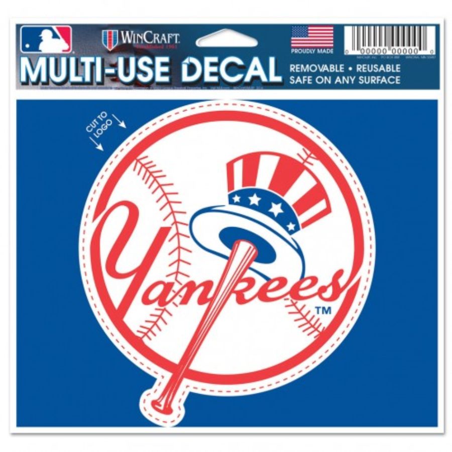 New York Yankees Top Hat - 4.5x5.75 Die Cut Ultra Decal