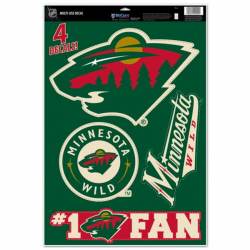 Minnesota Wild - Set of 4 Ultra Decals