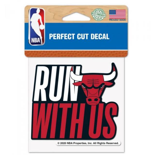Chicago Bulls Run With Us Slogan 4x4 Die Cut Decal At Sticker Shoppe Chicago Bulls Run With Us Slogan 4x4 Die Cut Decal At Sticker Shoppe