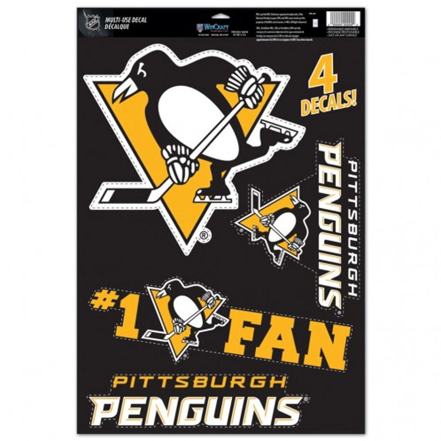 Pittsburgh Penguins Set of 4 Ultra Decals at Sticker Shoppe