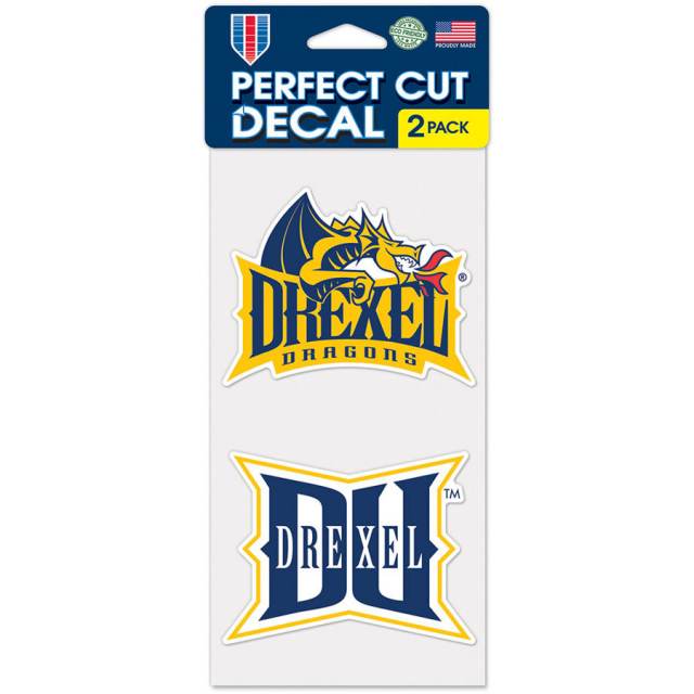 Drexel University Dragons - Set of Two 4x4 Die Cut Decals