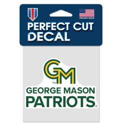 George Mason Patriots Script Logo - 4x4 Die Cut Decal