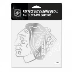 Chicago Blackhawks - 6x6 Chrome Die Cut Decal