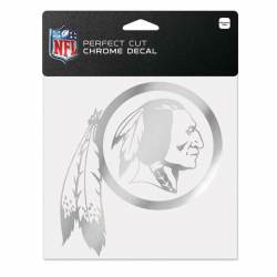 Washington Redskins - 6x6 Chrome Die Cut Decal