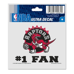 Toronto Raptors Sticker Printable Toronto Raptors #1 Fan - 3x4 Ultra Decal at Sticker Shoppe