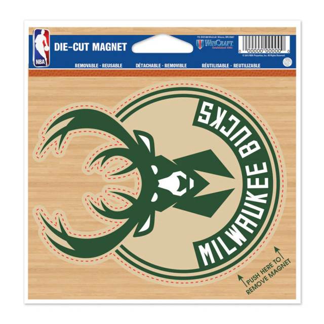 Milwaukee Bucks Logo - 4.5" Die Cut Logo Magnet