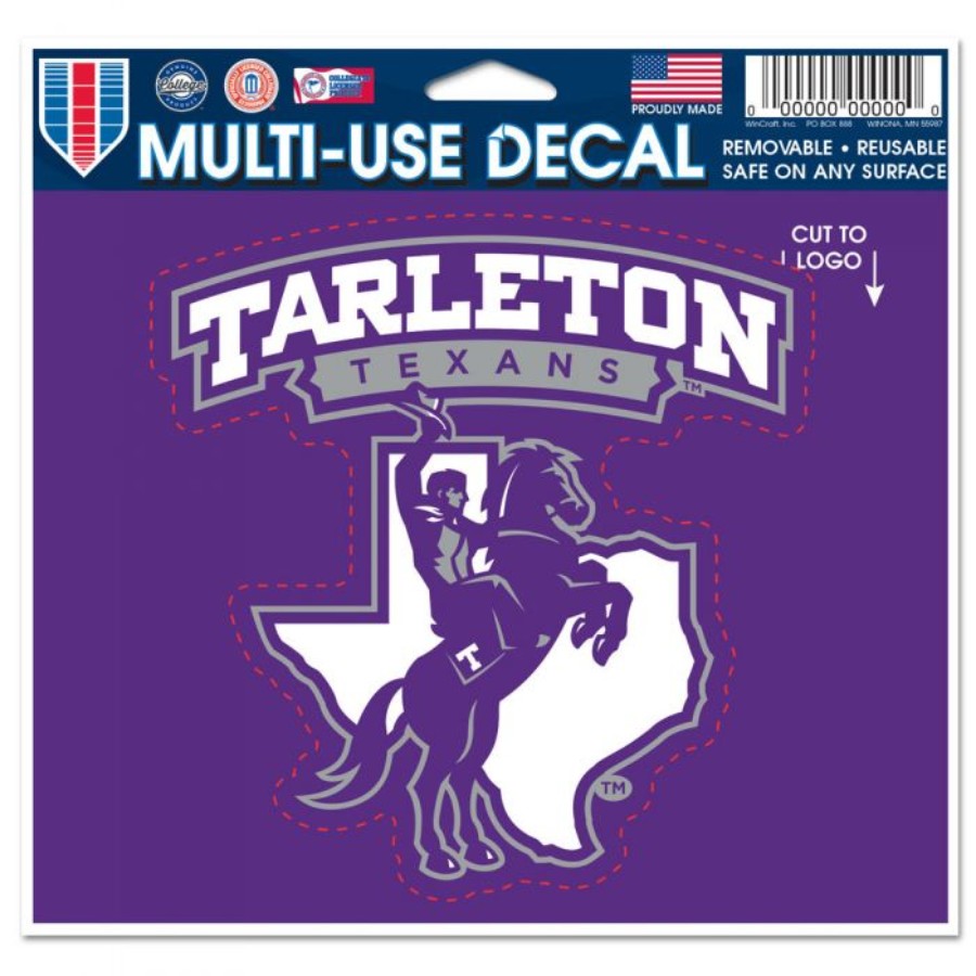 Tarleton State University Texans 4.5x5.75 Die Cut Ultra Decal at